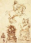 Leonardo  Da Vinci, Study for the Trivulzio Equestrian Monument
